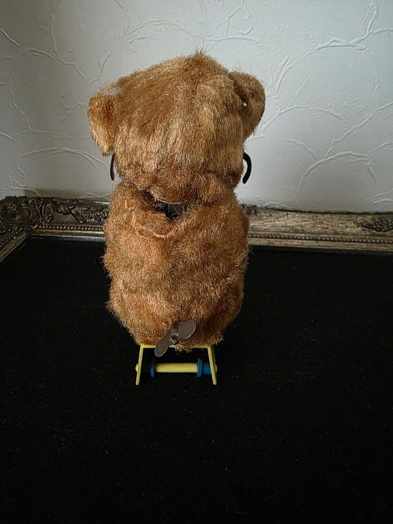 max carlアンティークベア　ゼンマイ 編み物クマ