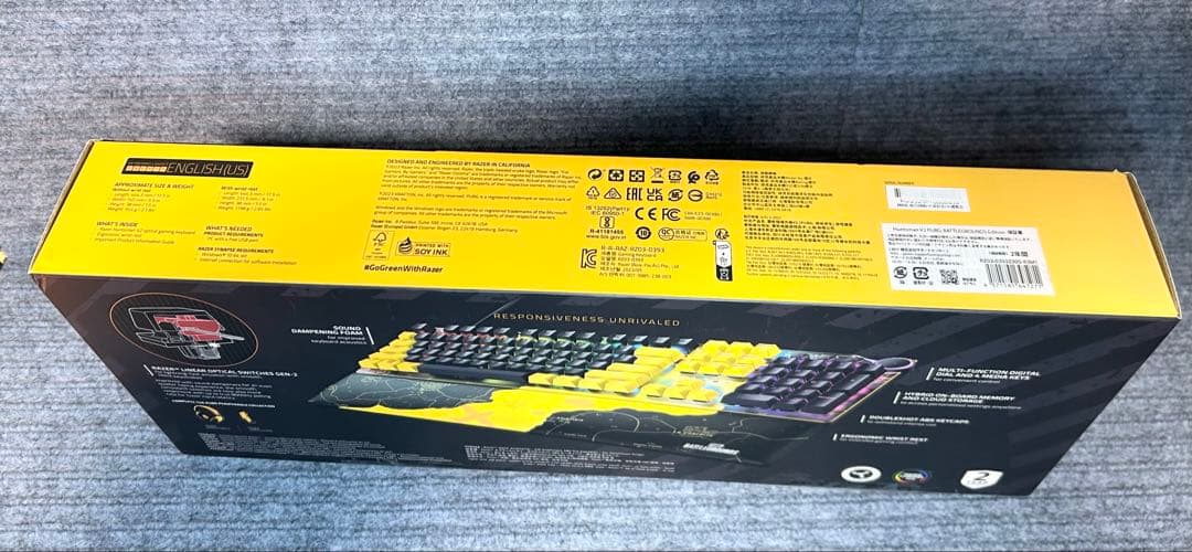 ゲーミングキーボード Razer レイザー Huntsman V2 PUBG