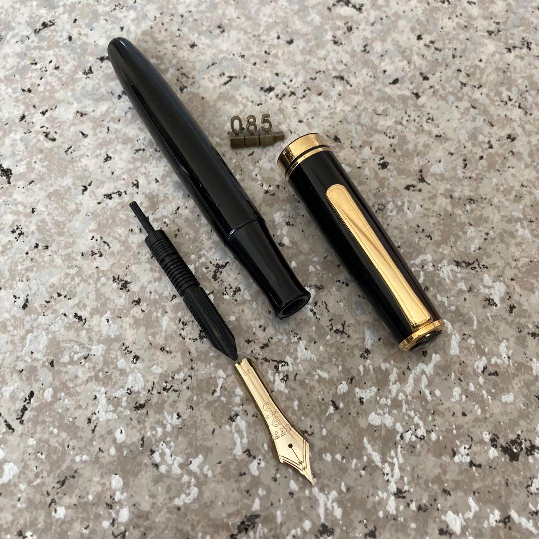 #085 オーバーホール済み 万年筆 PLATINUMプラチナ 3776 14k