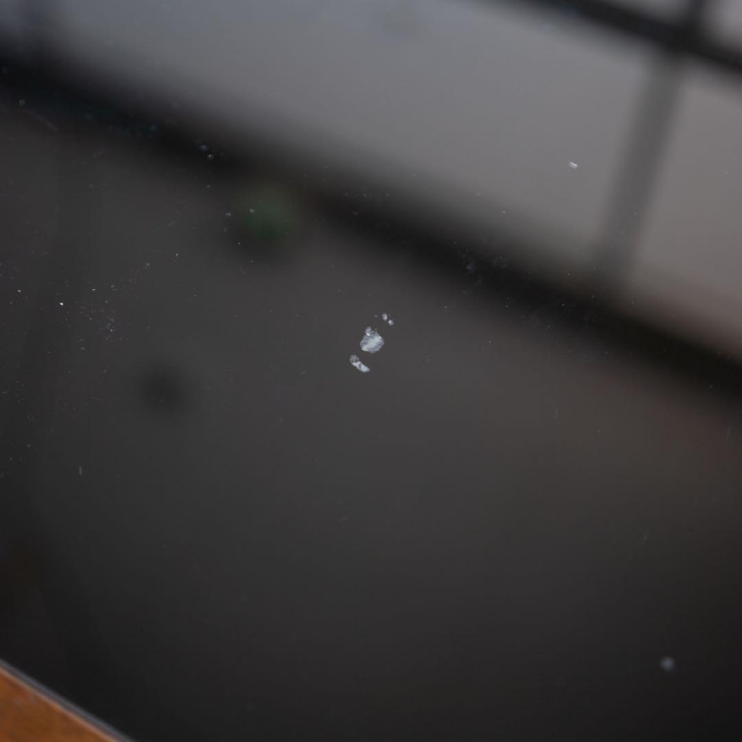 ナラ材　ブラウン色 センターテーブル ガラス天板