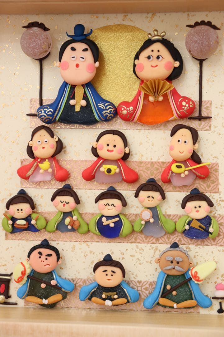 原品限り【ひな祭りだよ！全員しゅ〜ごぉ〜✨】　シーグラスアート