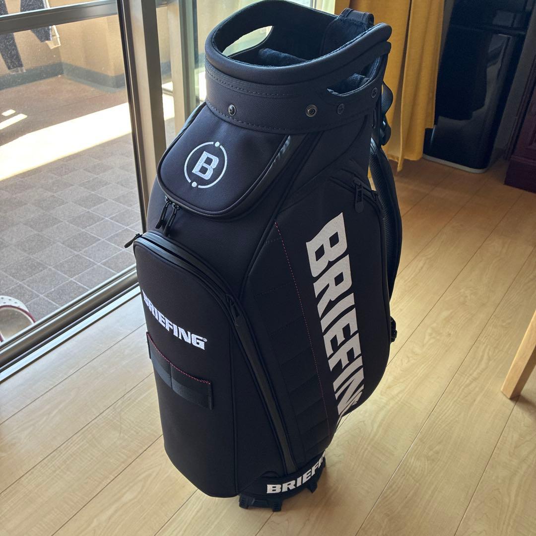 BRIEFING ブラック キャディバッグCR-3 ヘッド、アイアンカバー