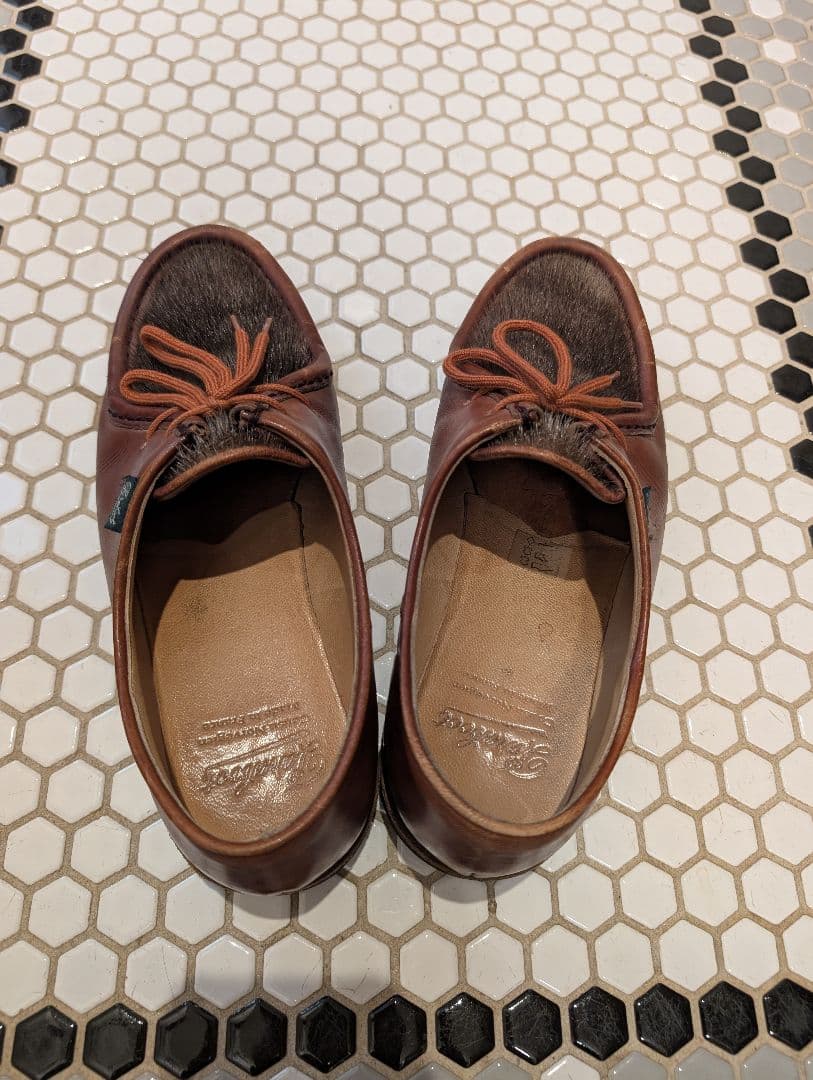 パラブーツParabootミカエルハラコフォック8レザー革靴