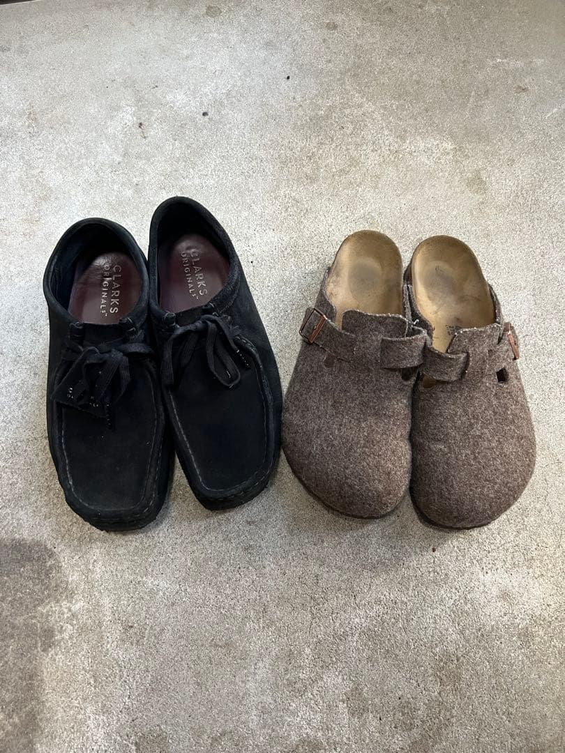 【値下げ】 CLARKS Wallabee,BIRKENSTOCK Boston