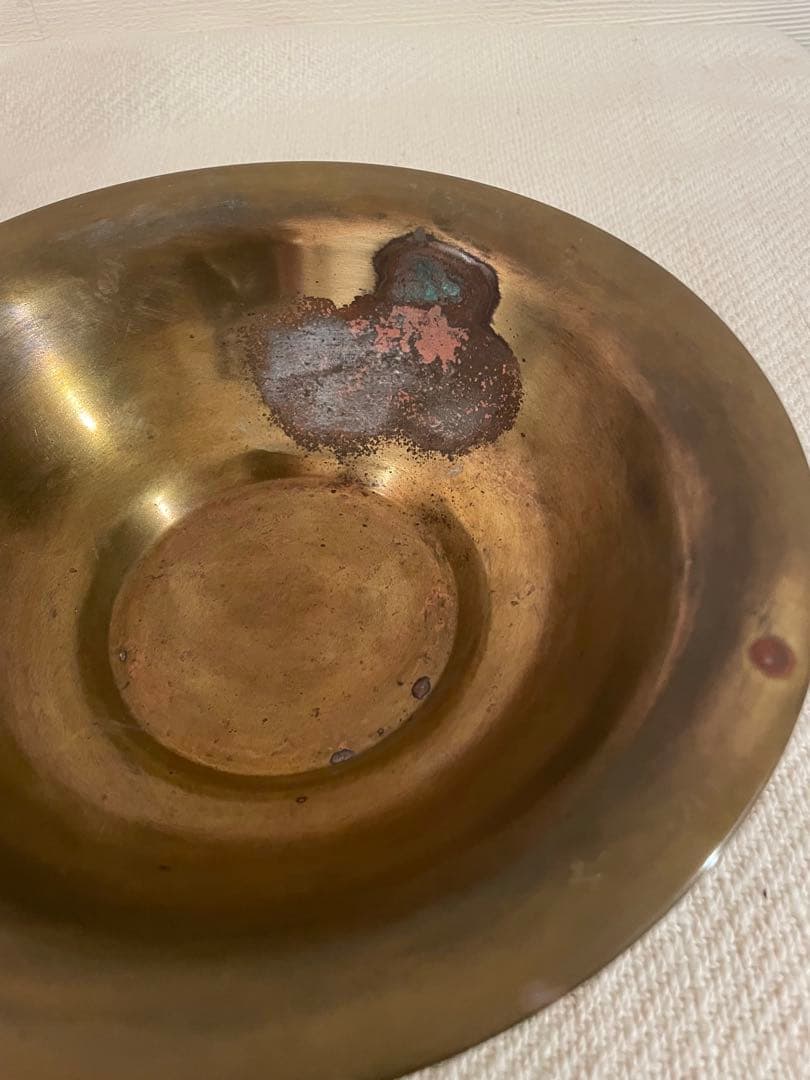 【フランスアンティーク】真鍮ボウル ヴィンテージ足付きボウル ライオン