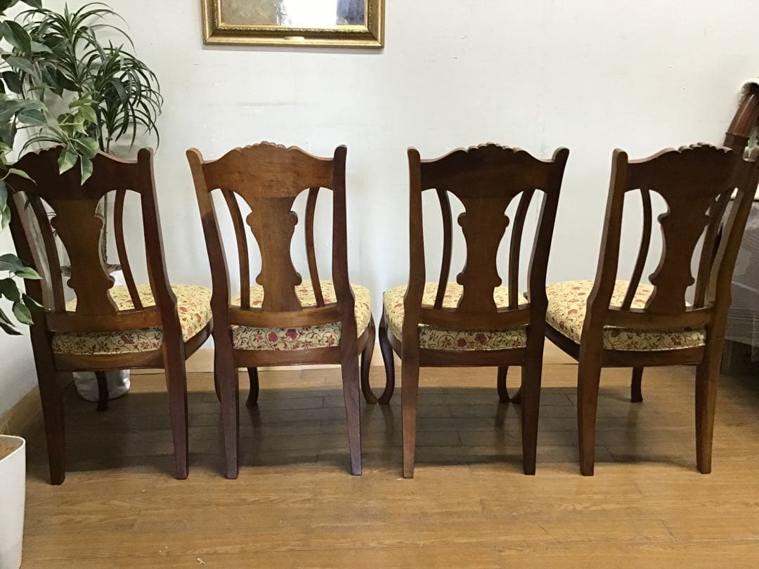 H☆管186☆イギリス☆英国☆アンティーク☆ダイニングチェアー☆4脚