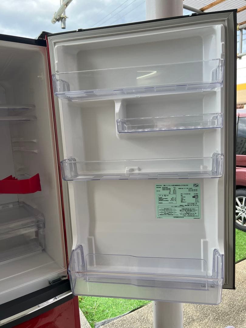 三菱　ノンフロン冷凍冷蔵庫 MR-C37EW-R形　2013年製