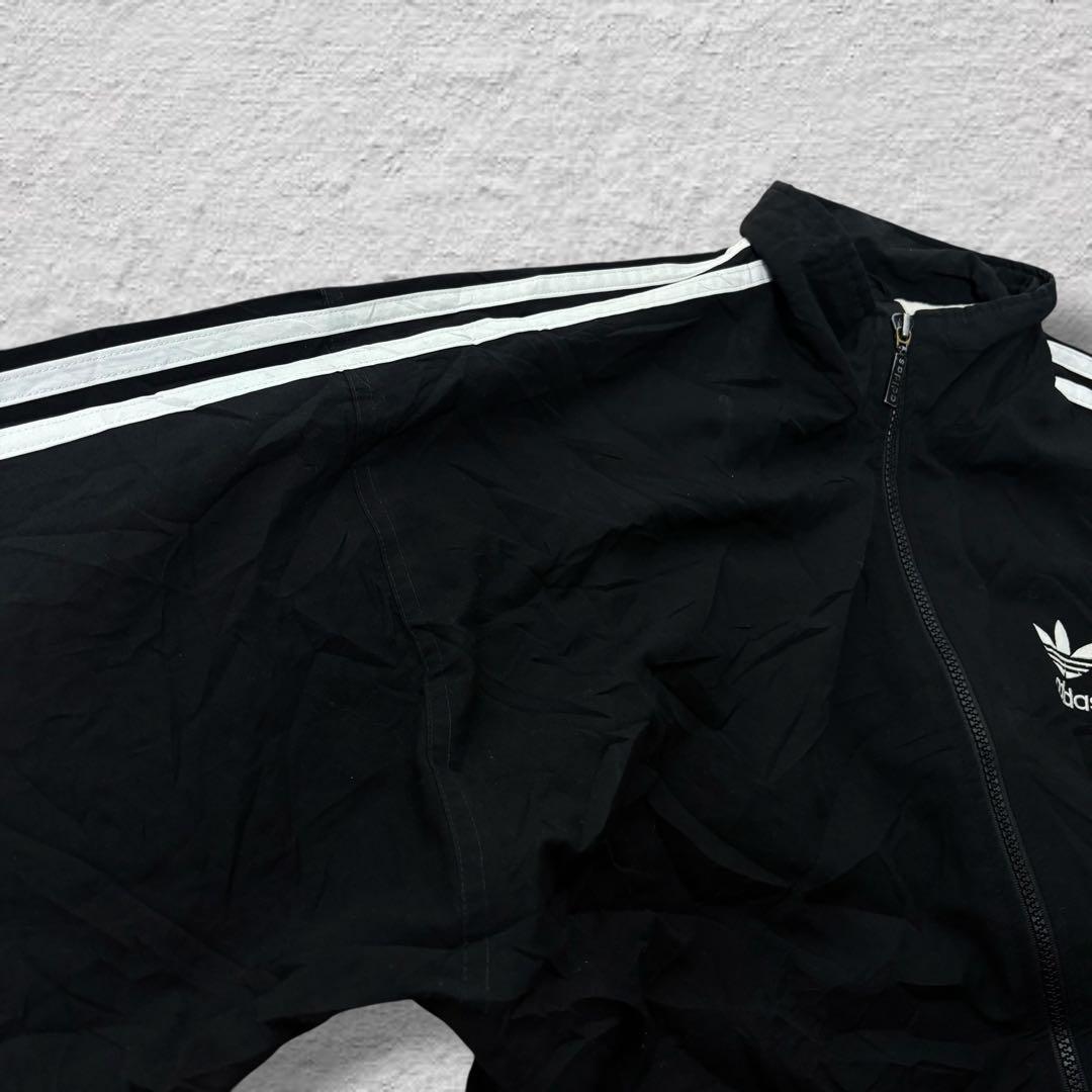 アディダスオリジナルスナイロンジャケット90sブラックvintage古着超激レア