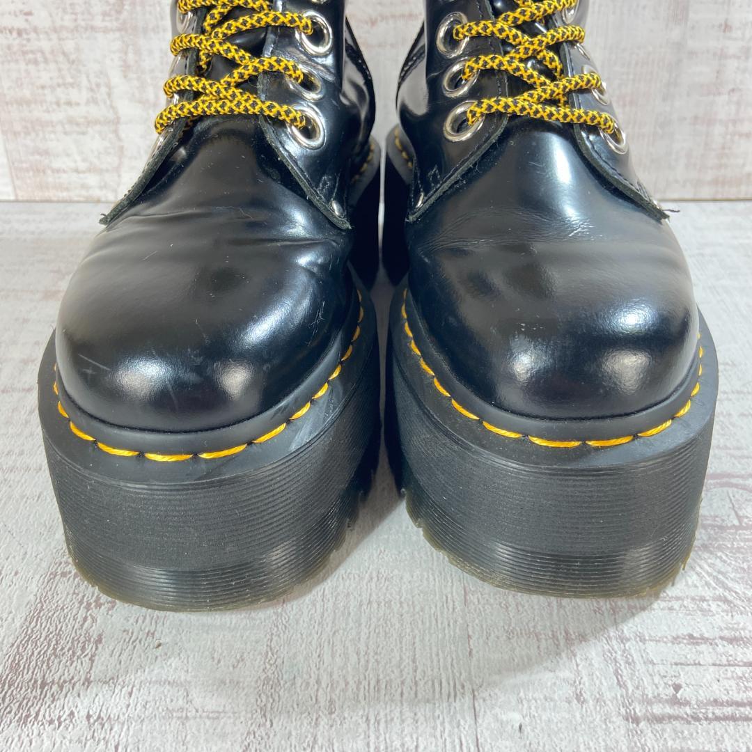 【美品】ドクターマーチン　JADON MAX 黒　厚底　レザー ブーツ　２３cm