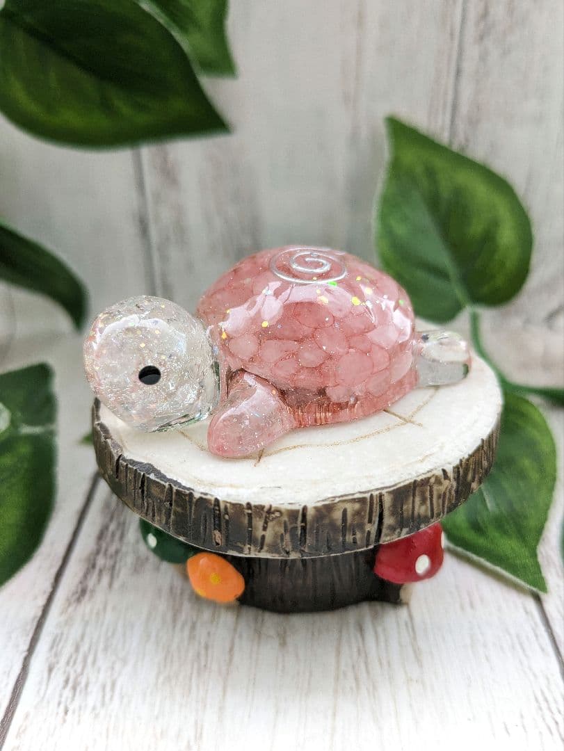 【つる927】ローズクォーツのドレス形オルゴナイト☆他５点