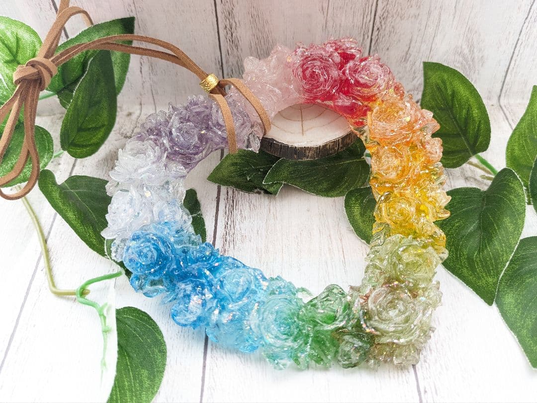 【つる927】ローズクォーツのドレス形オルゴナイト☆他５点