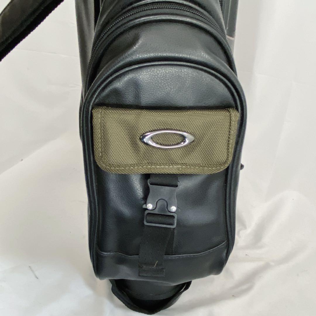 OAKLEY オークリー　スタンド付キャディバッグ　スカル　ブラック　黒　レザー