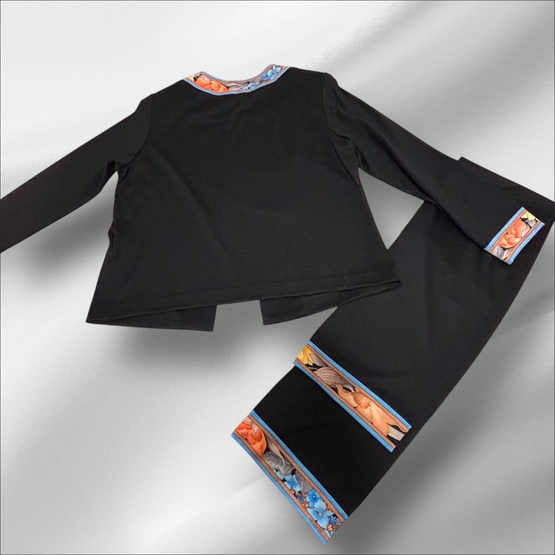 LEONARD 【レオナール 】カーディガン　トリムストール ウール【Ｌ】