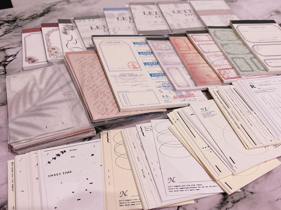 【80サイズ】コラージュ素材　紙モノ　デザペ　まとめ売り⑥