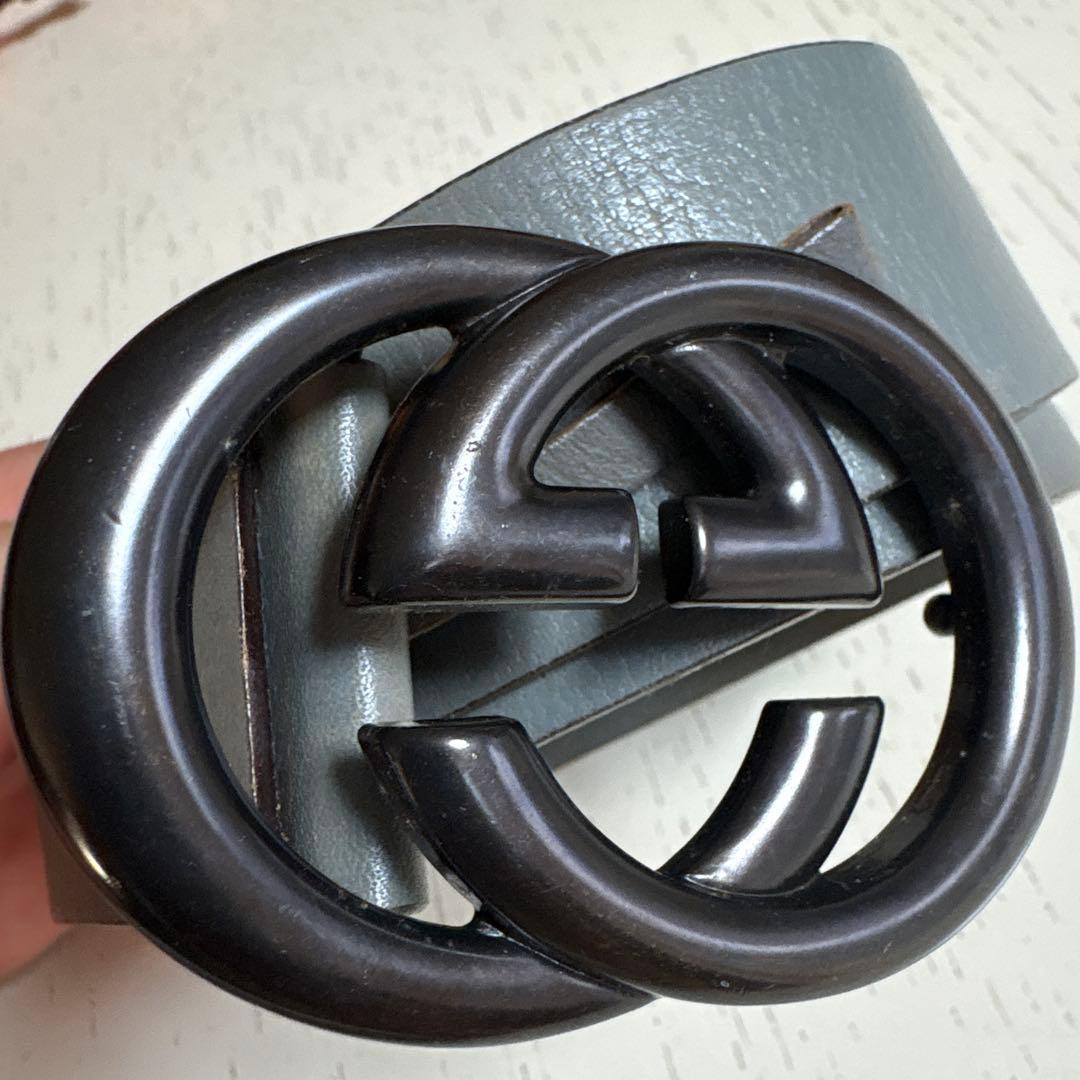 GUCCI ダブルGバックル ベルト 80