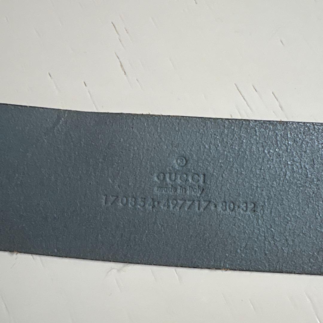 GUCCI ダブルGバックル ベルト 80