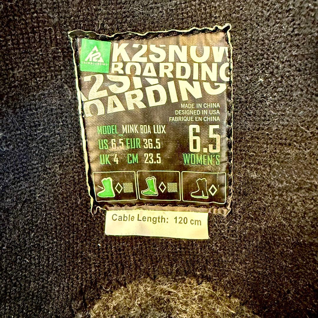 送込！レディーススノーボードセット K2 boaブーツ23.5 rome145