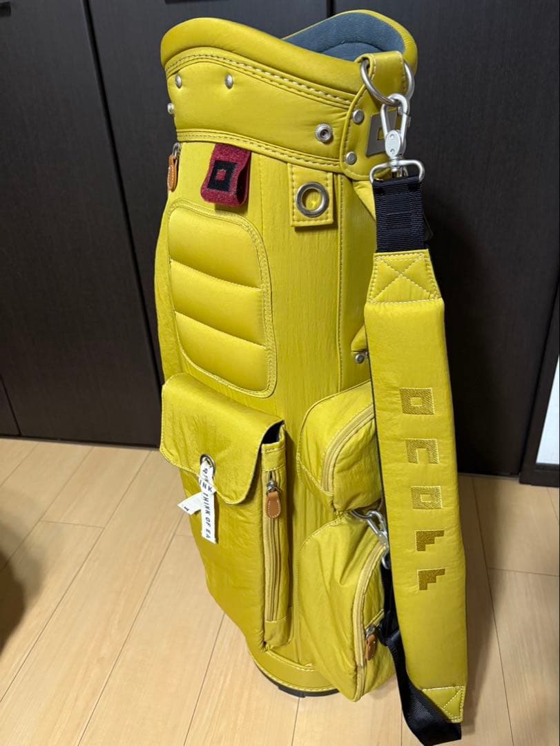 オノフ　キャディバッグ　マスタード