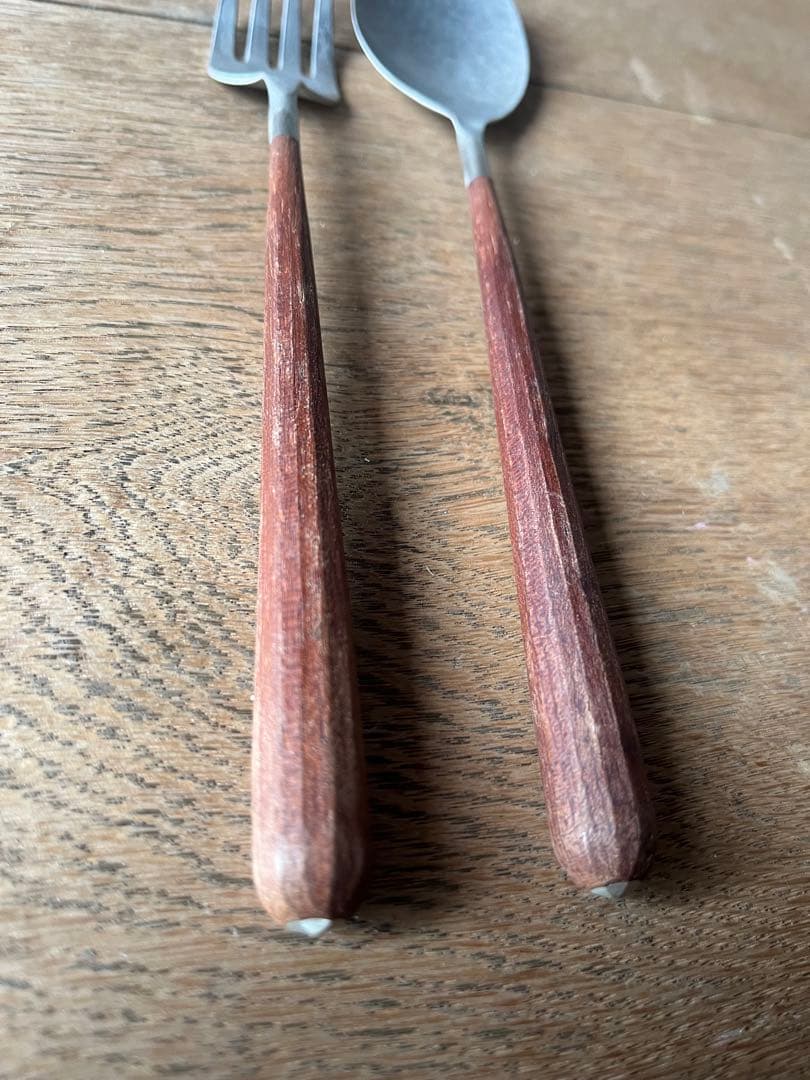 机上工芸舎　湯浅記央　カトラリー　ディナースプーン　ディナーフォーク　セット　⓵