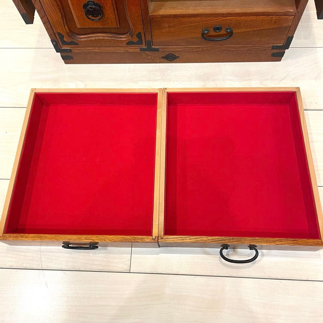 【美品】和裁机 ソーイングデスク 昭和レトロ 木製 裁縫机 折りたたみ テーブル