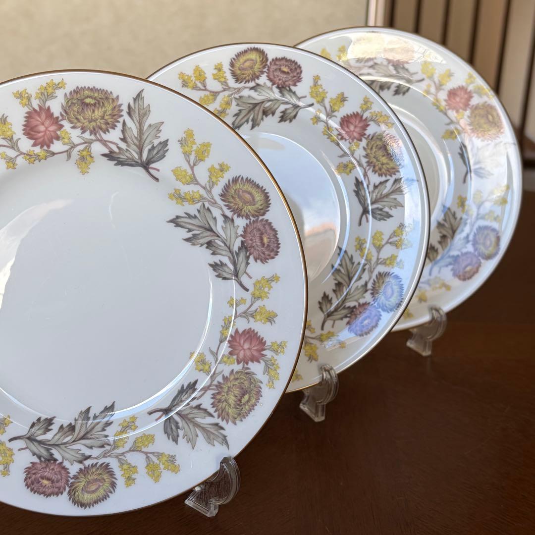 【英国ビンテージ】ウェッジウッド★リッチフィールド★ケーキ皿　3枚