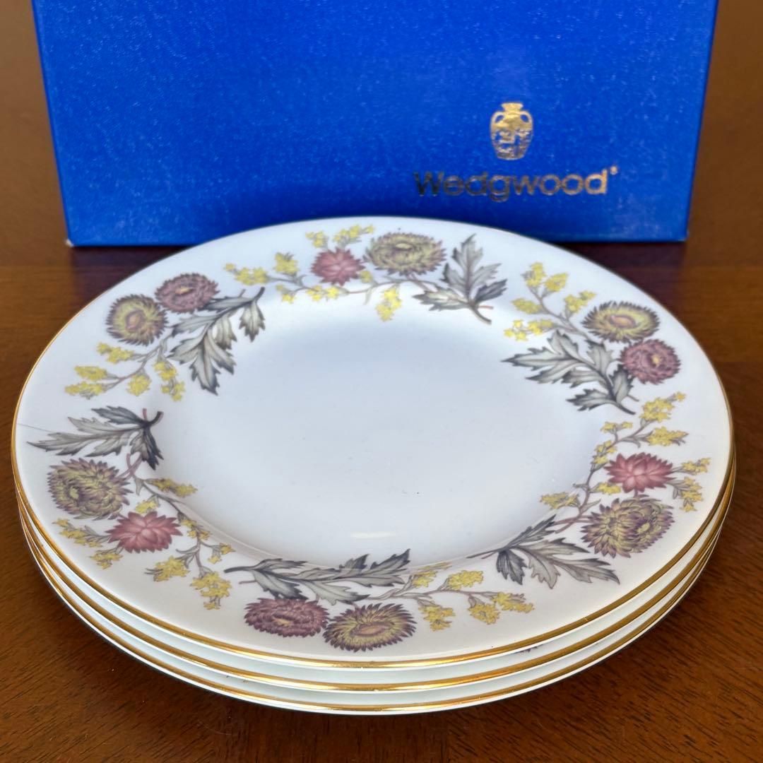 【英国ビンテージ】ウェッジウッド★リッチフィールド★ケーキ皿　3枚