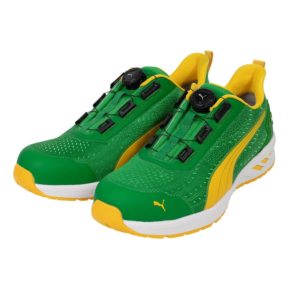 プーマ安全靴#64.408 26.0cmグライドグリーンディスクロー