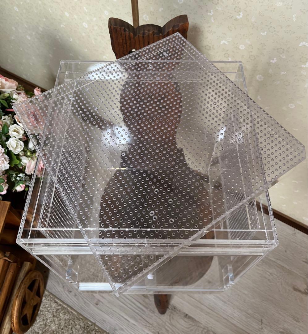 爬虫類、小動物アクリルケージ32cm×32cm 高さ40 cm