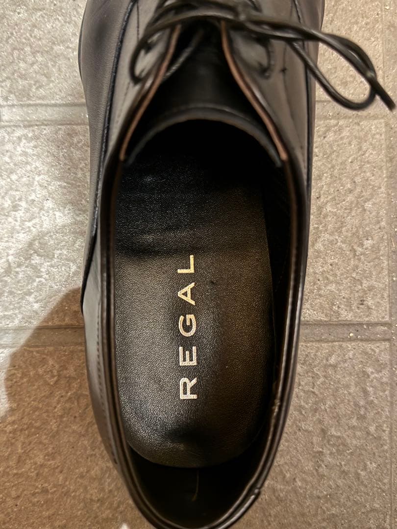REGAL ブラック ドレスシューズ キャップトゥ