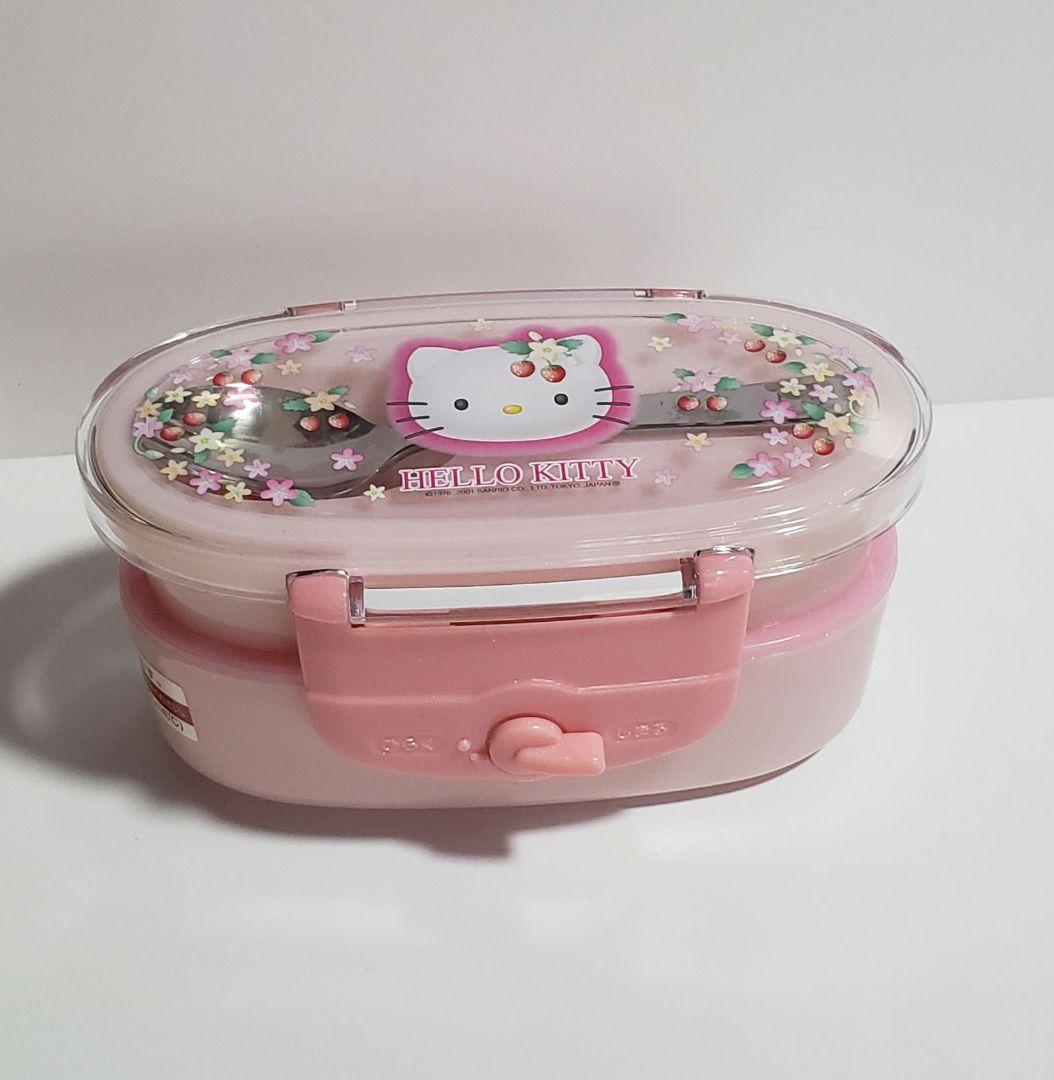 ハローキティ♥　弁当箱2個　野いちご　ランチボックス　ふりかけプレート、シート