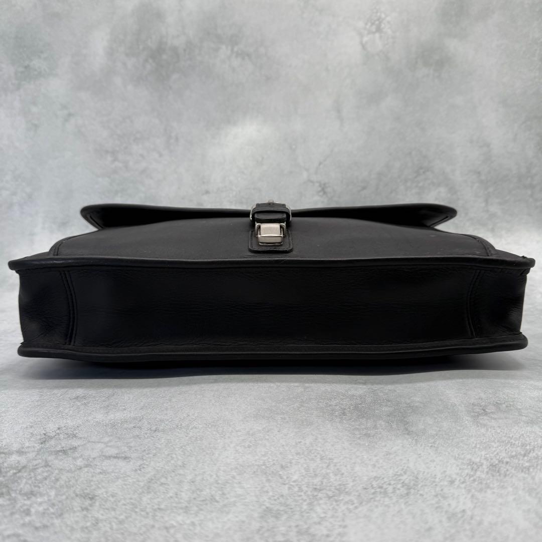 COACH オールドコーチ ビジネスバッグ 2way レザー クロスボディ 黒