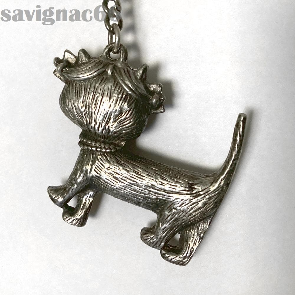 60s フレンチキーホルダー メタル Unimel ネコ 猫 フィギュア