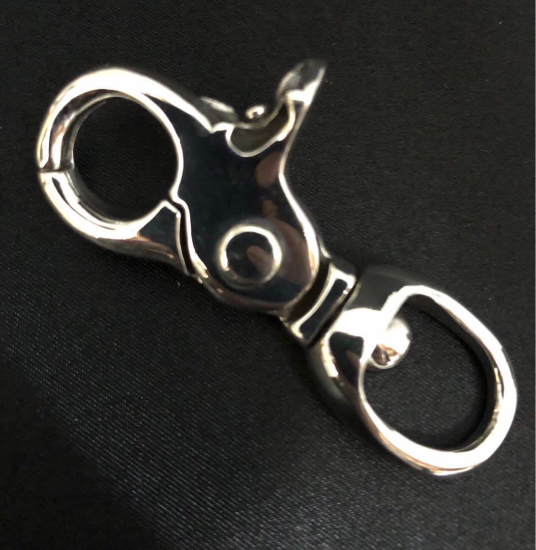 シルバー925 キーホルダー　キーリング　クロス　プラス　クロム　人気　2-10