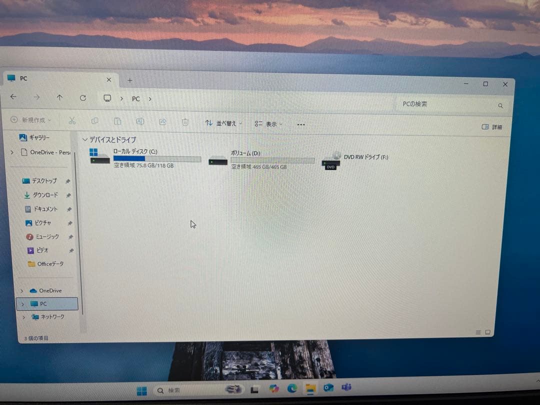 Windowsデスクトップ Dell i3 8GB SSD128GB+500GB office Wi-Fi
