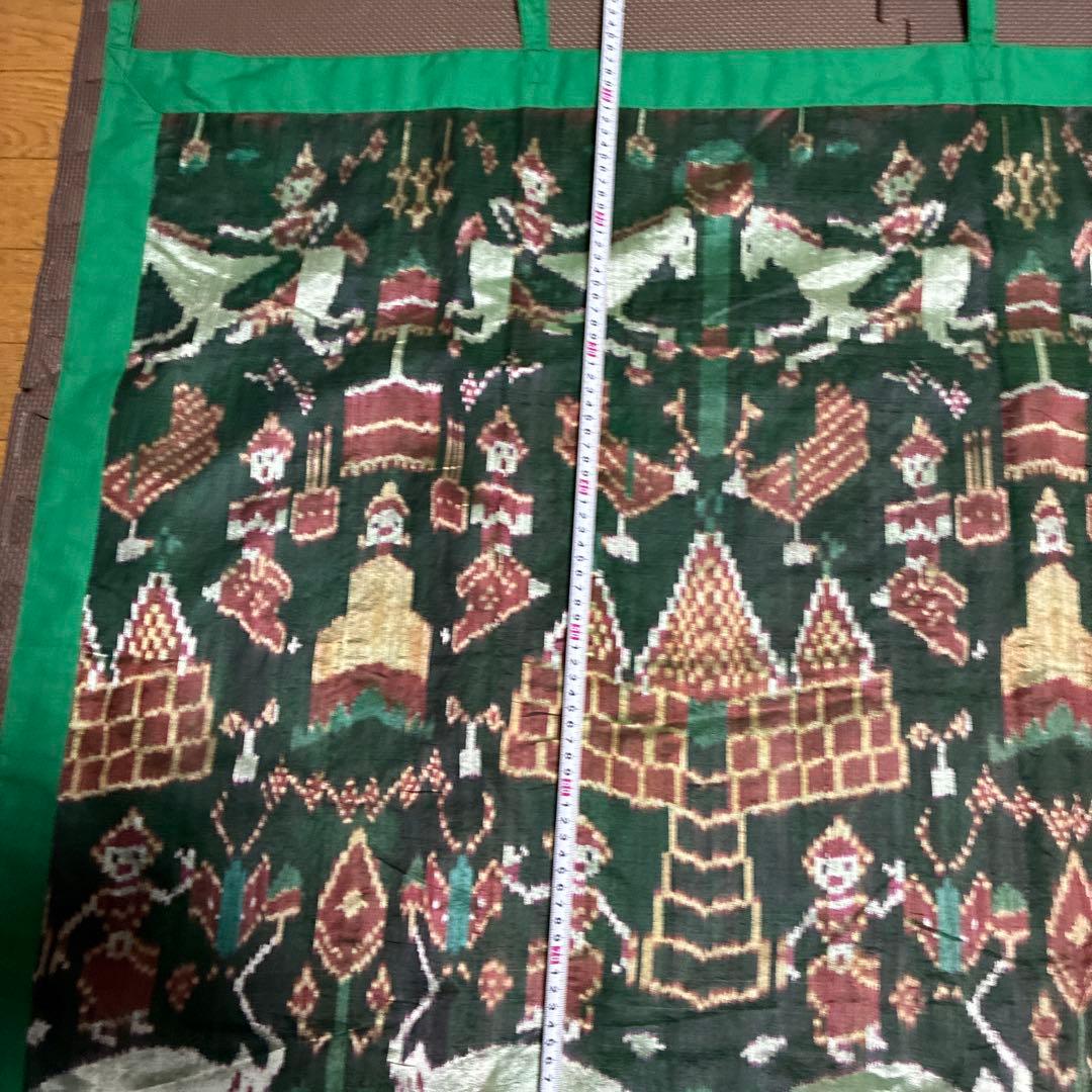 インドネシア領のイカット、織物タペストリー、装飾壁掛け大型約130x98