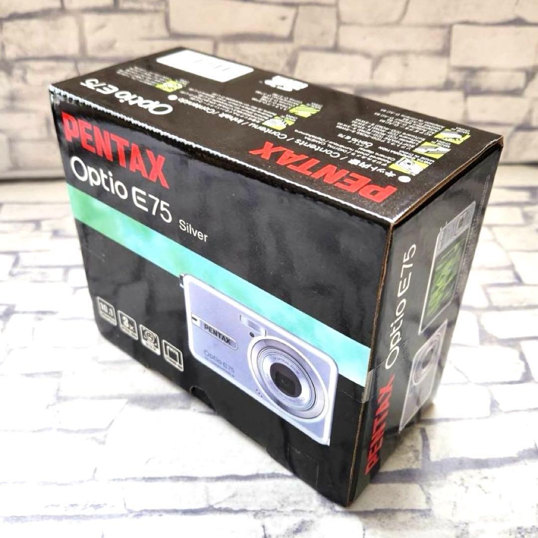 【新品未使用未開封】PENTAX Optio E75 Silver デジカメ