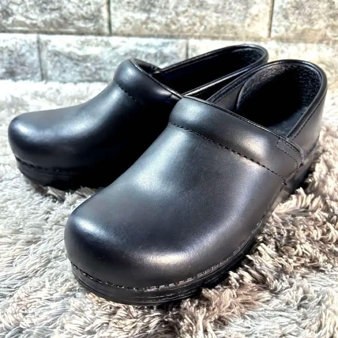 美品❣️DANSKO ダンスコ クロッグ サボサンダル 本革 レザー 箱付属✨