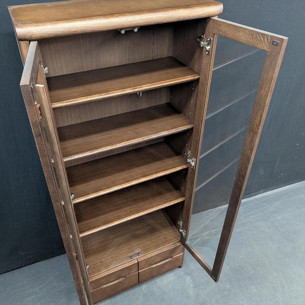 美品　カリモク　本棚　本箱　書棚　ブックシェルフ　キャビネット　飾り棚　書斎