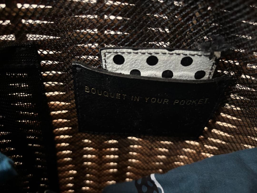 エバゴス　かごバッグ　革ハンドル