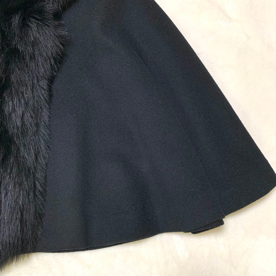 専用 セシルマクビー ポンチョ ショート丈 アンゴラ フォックスファー Y2K