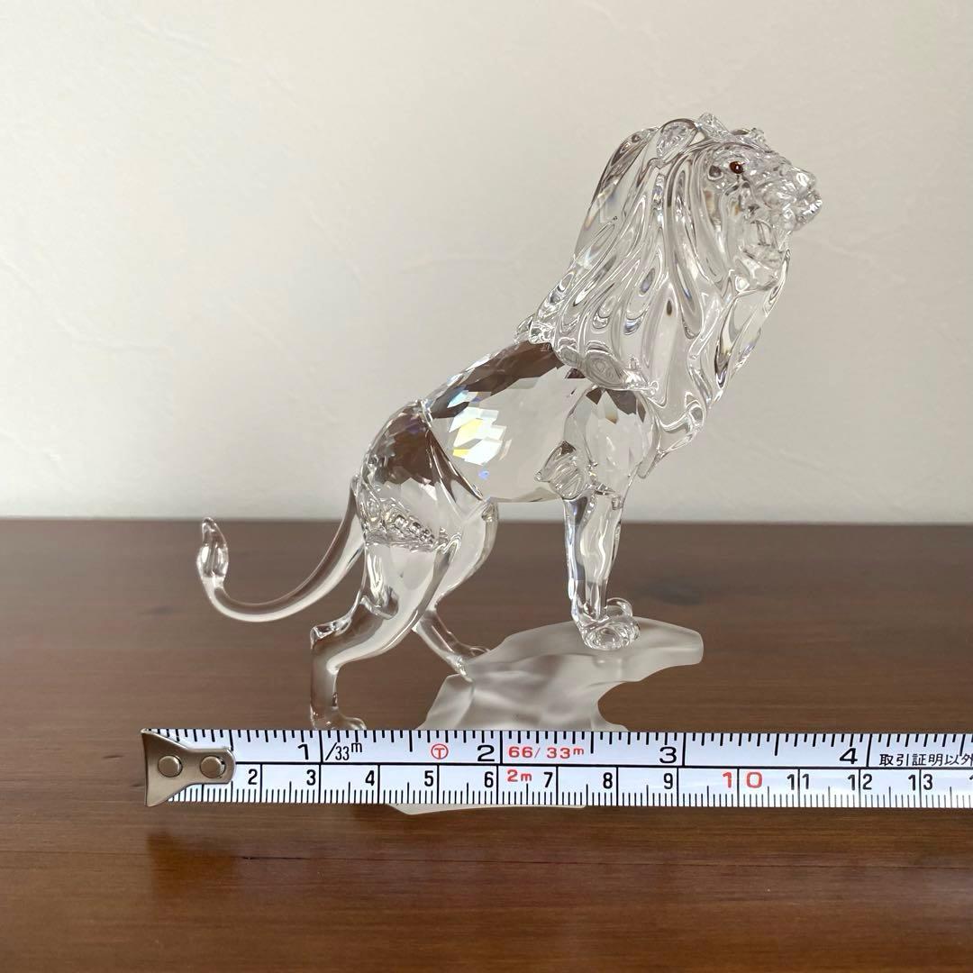 SWAROVSKI スワロフスキー クリスタル ライオン 置物