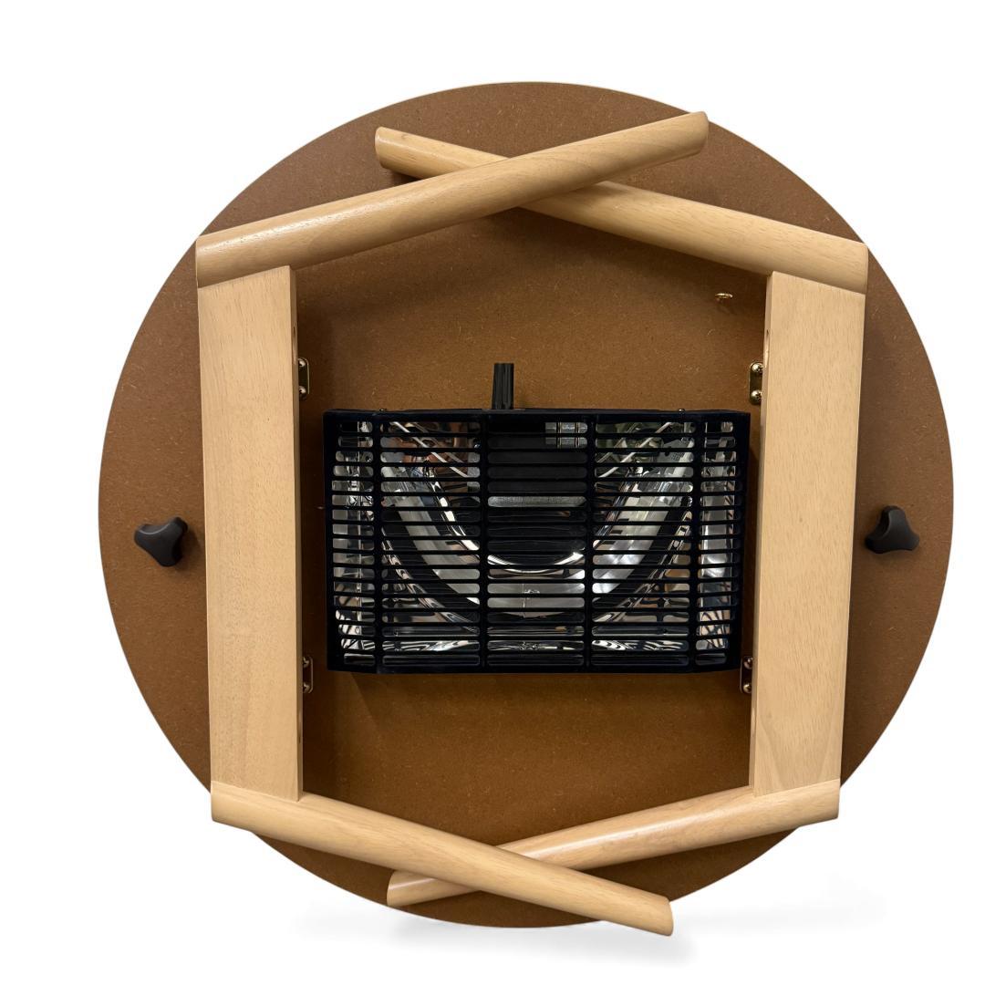 直径68cm【新品】折り畳み式　コンパクトな丸型こたつ 木目調 円卓こたつ