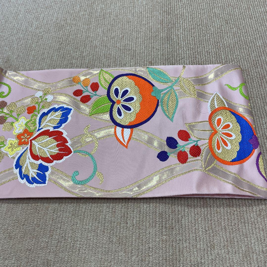 新品 西陣織 七五三 七歳用袋帯 未仕立て お仕立て上がり価格 正絹 祝帯 和装