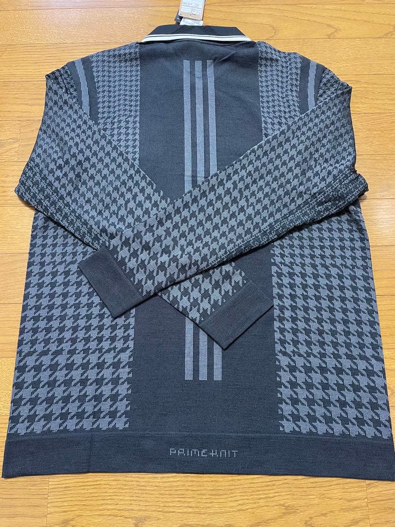 adidas PRIMEKNIT グレー ゴルフシャツ