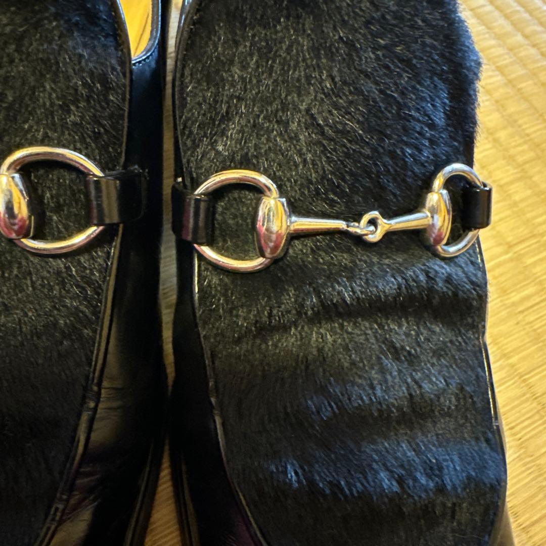 GUCCI moccassino pelle ローファー ハラコ 23