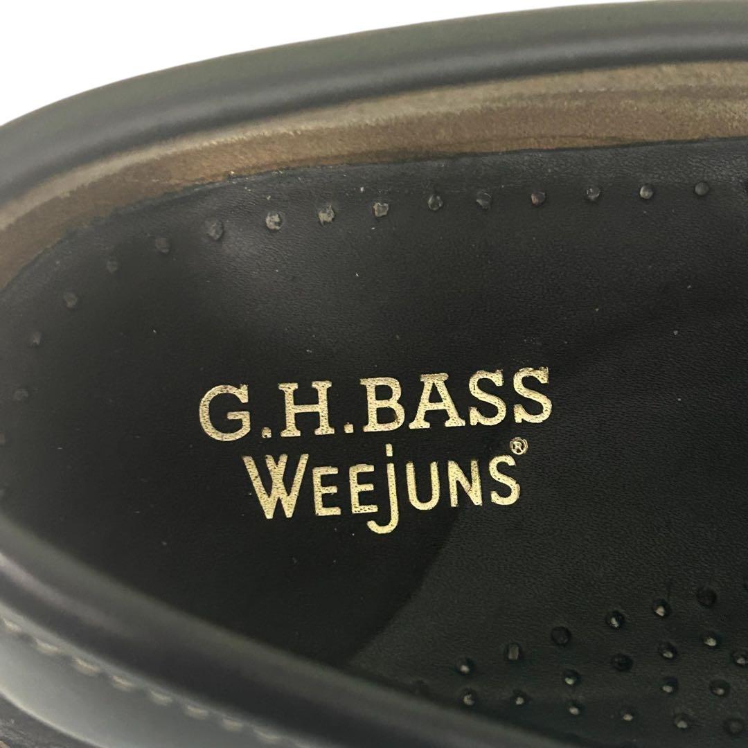 NG.H.BASS ローファーホワイトステッチ タンクソール 25