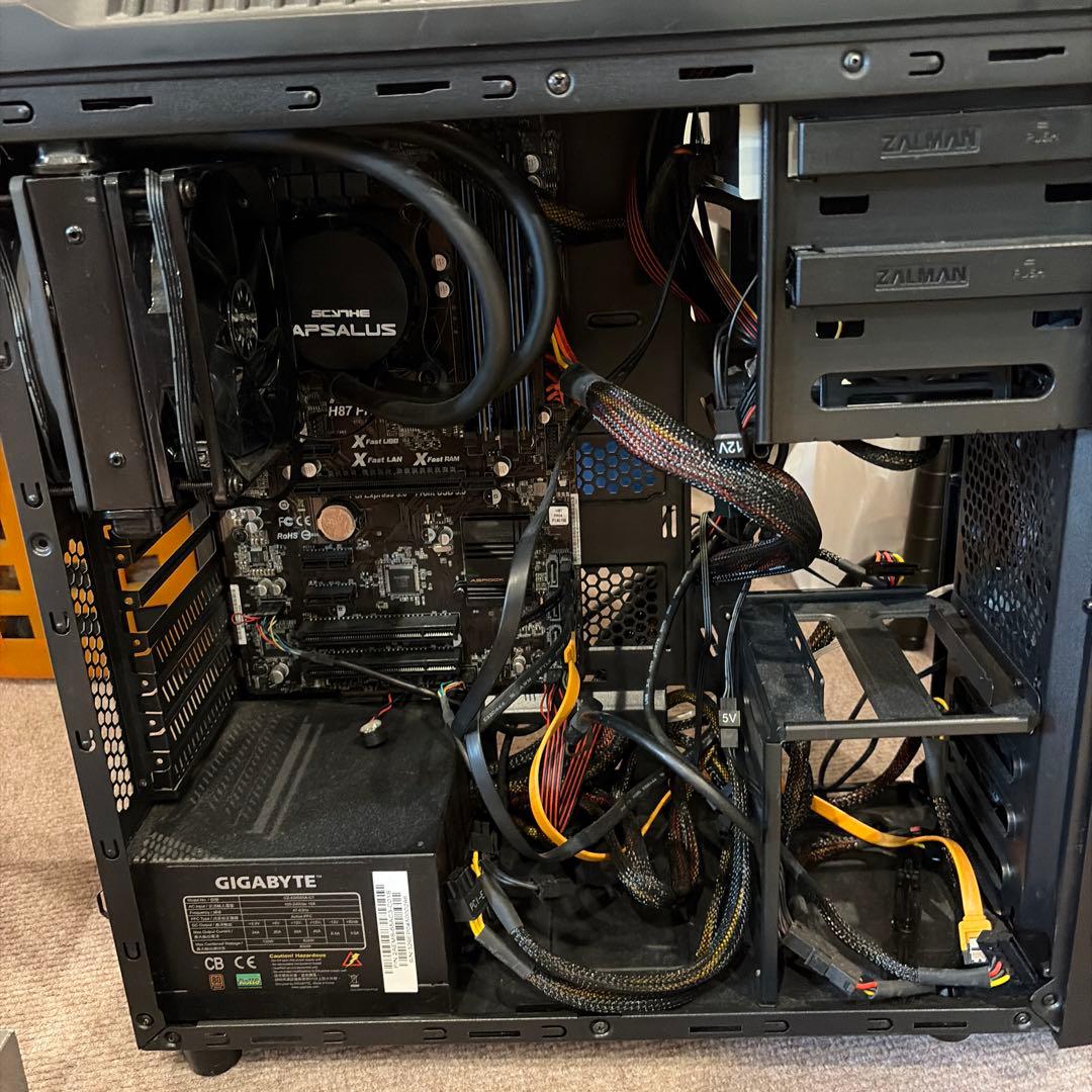 自作PC core i5 4670 メモリー　8GB HDDなし　動作確認