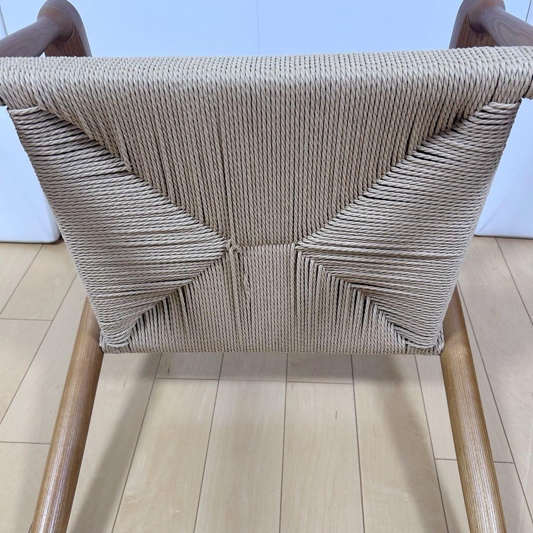 ペーパーコード　アームチェア　アッシュ　タンスのゲン ブラウン　天然木　無垢材④