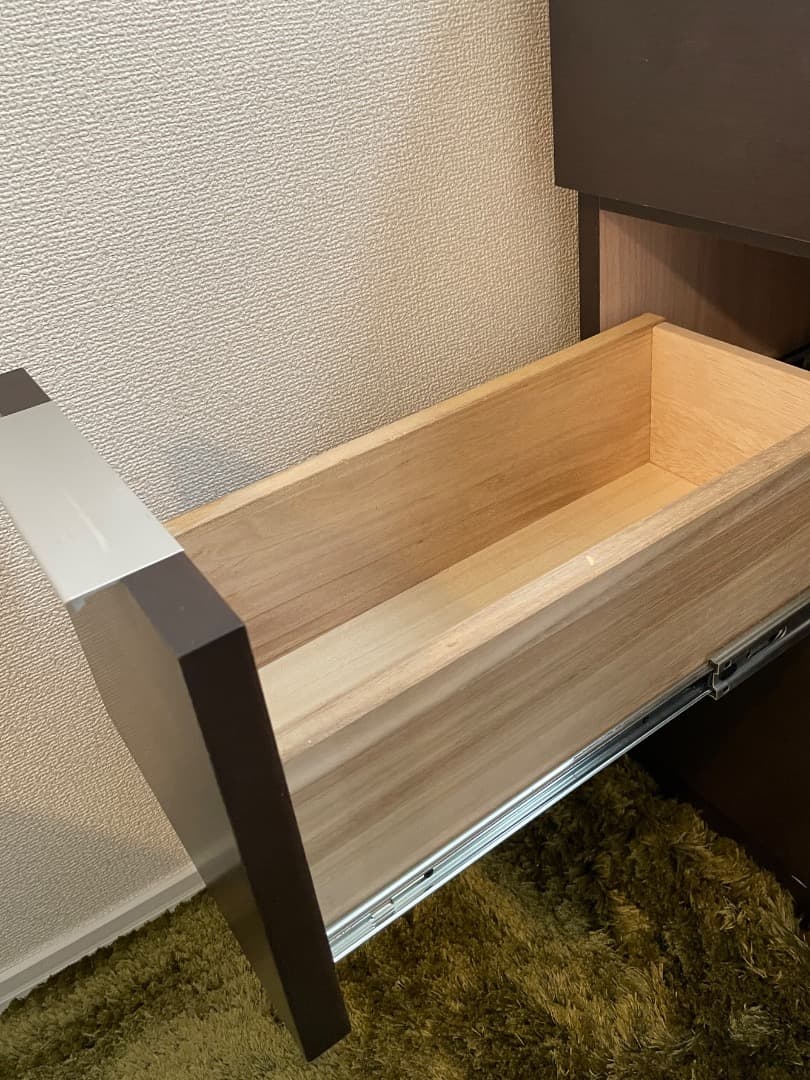 ドレッサー　ワイドミラー、大容量収納