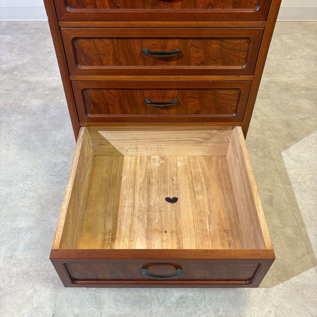 からくり箪笥　仕掛け箪笥　欅　7段　7杯　和モダン　和箪笥